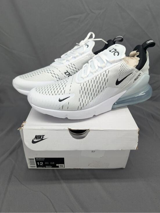Nike Other - Men’s Size 12 Nike Air Max 270 White Black AH8050-100 New In Box